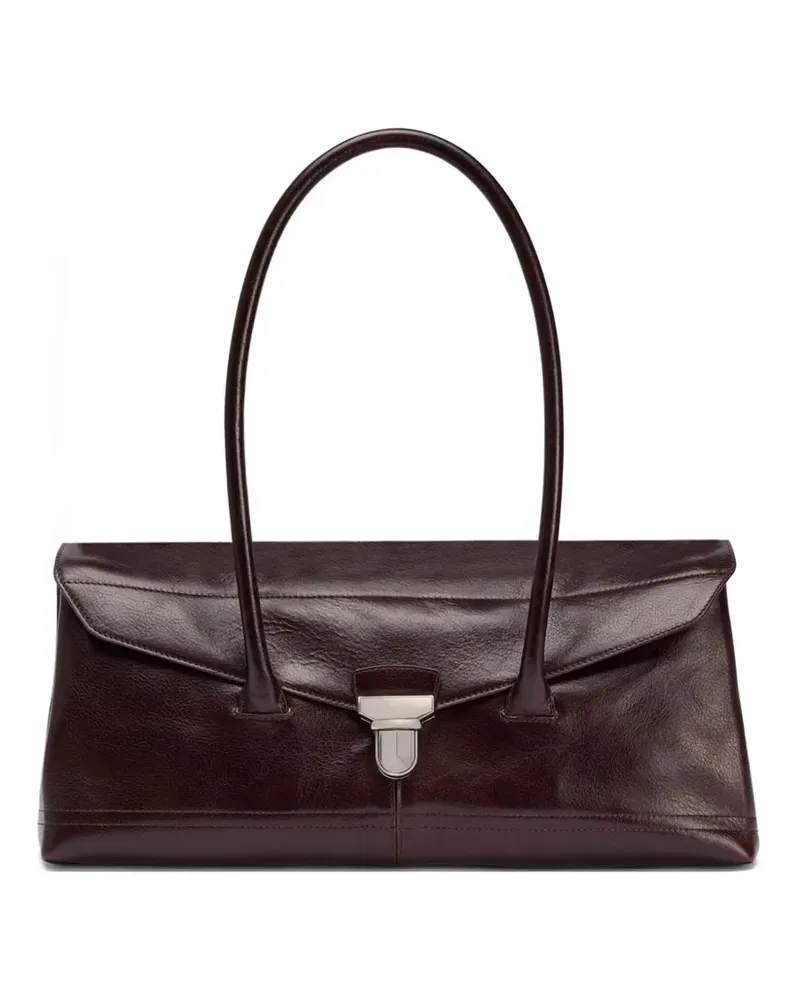 Christophe Lemaire Gear Schultertasche - Braun Braun