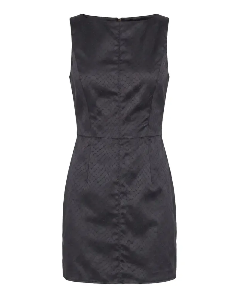 Elisabetta Franchi taffeta mini dress with fish scale pattern - Schwarz Schwarz