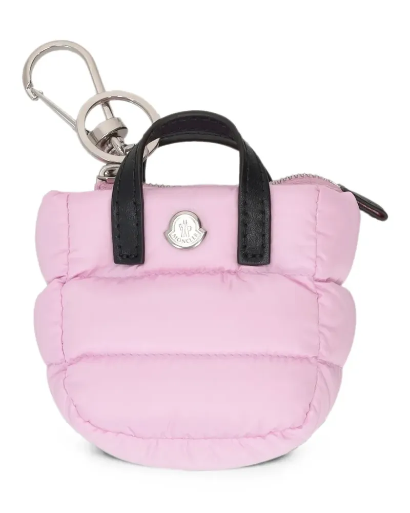Moncler Caradoc quilted keyring - Rosa Rosa