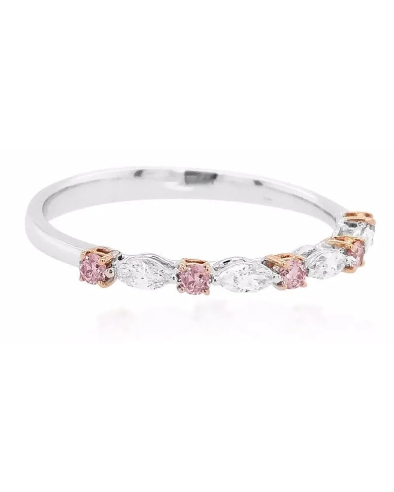 HYT Jewelry 18kt Weißgoldring mit Diamanten - Silber Silber