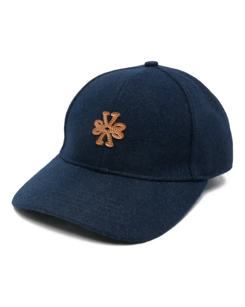 Jacob Cohën Baseballkappe mit Logo-Applikation - Blau Blau