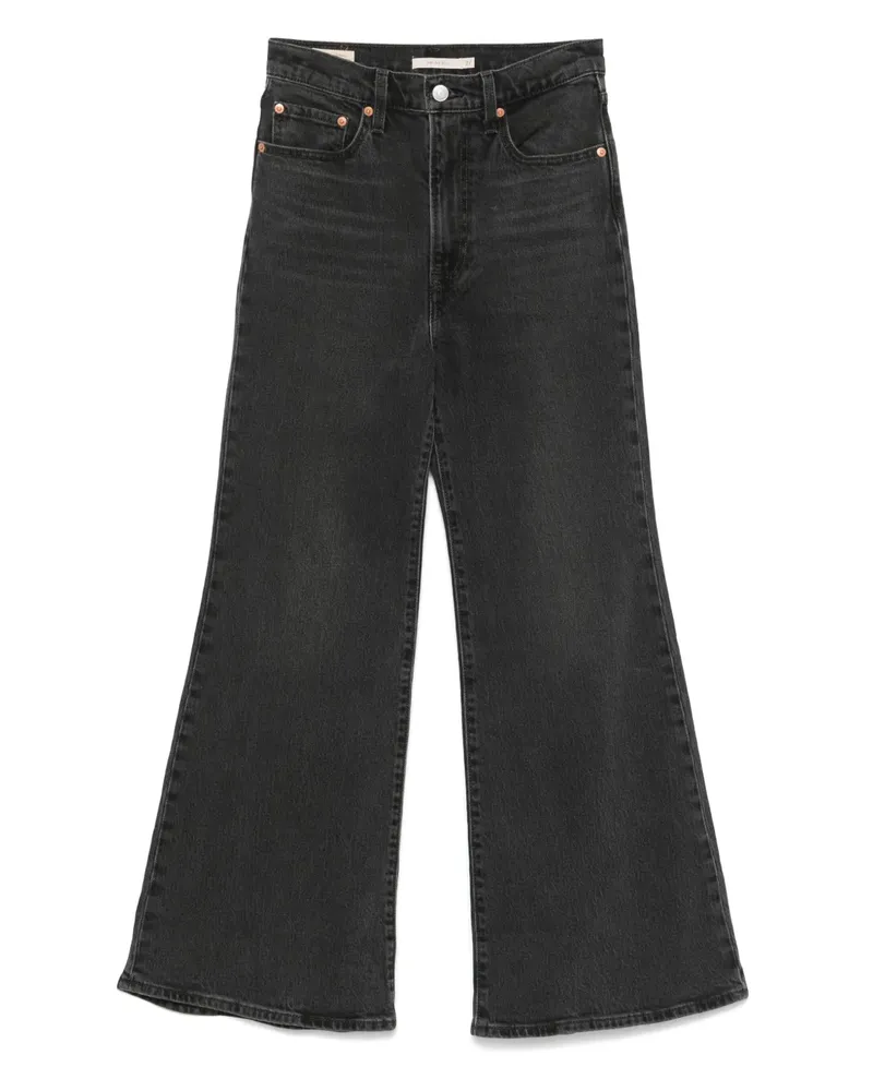 Levi's Ribcage Bell Jeans - Schwarz Schwarz