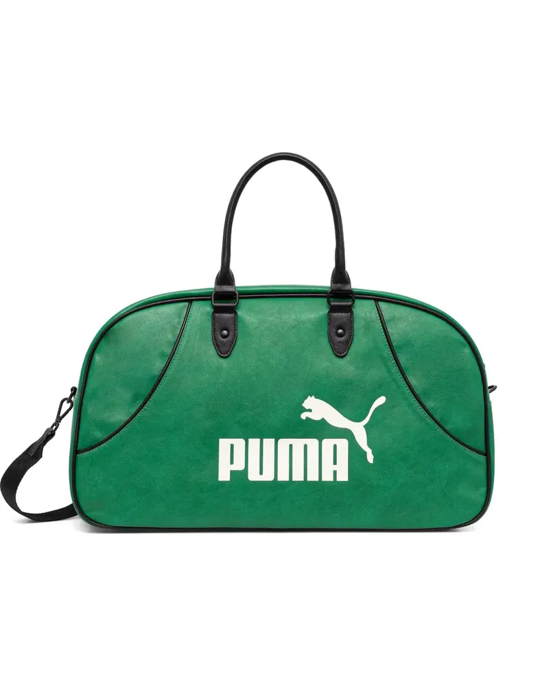 Puma logo-print holdall bag - Grün Grün