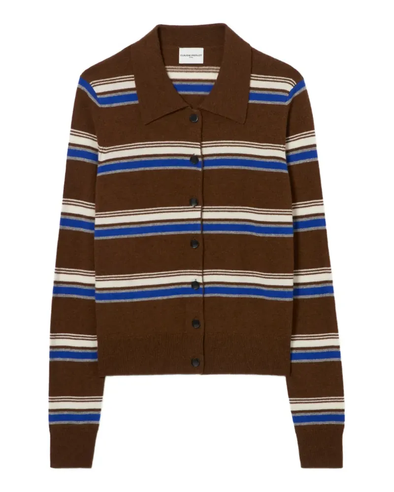 Claudie Pierlot Gestreifter Cardigan - Braun Braun
