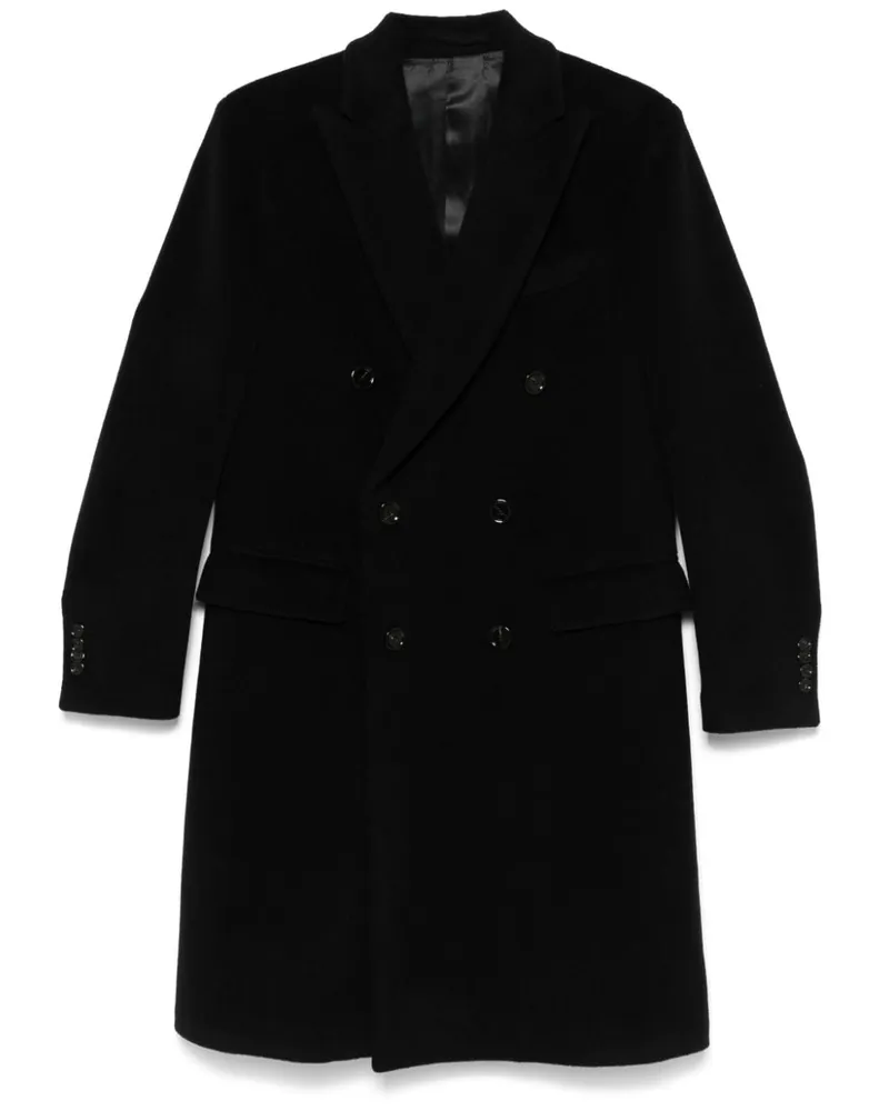 LARDINI Klassischer Mantel - Schwarz Schwarz
