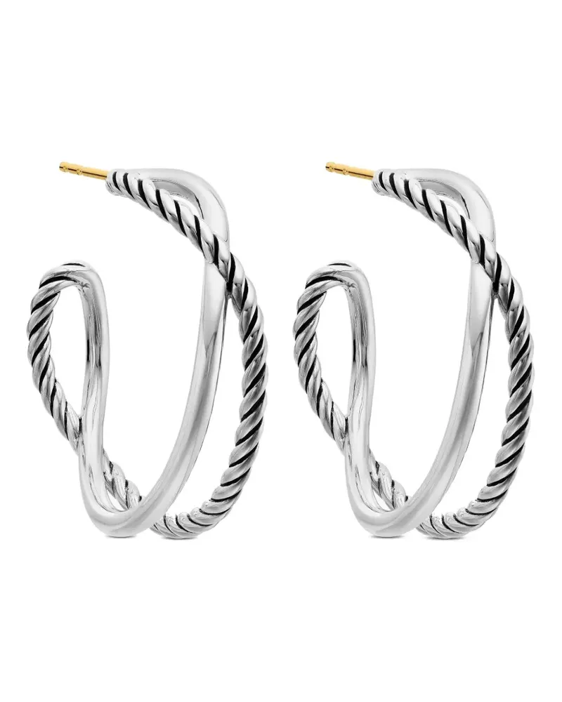 David Yurman Crossover Sterlingsilber-Creolen (33,7mm Silber