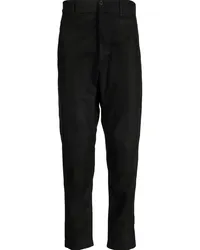 Ann Demeulemeester Cropped-Hose aus Leder Schwarz