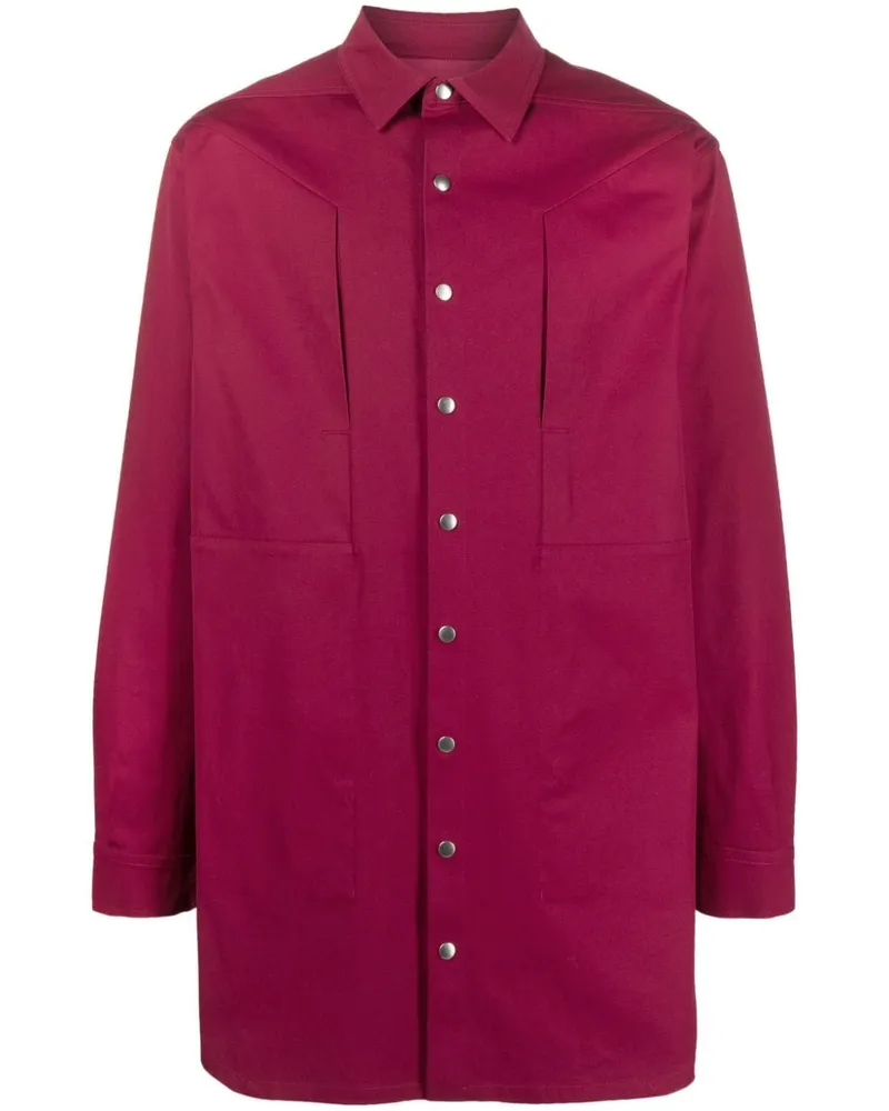 Rick Owens Hemdjacke mit Knopfleiste - Rosa Rosa