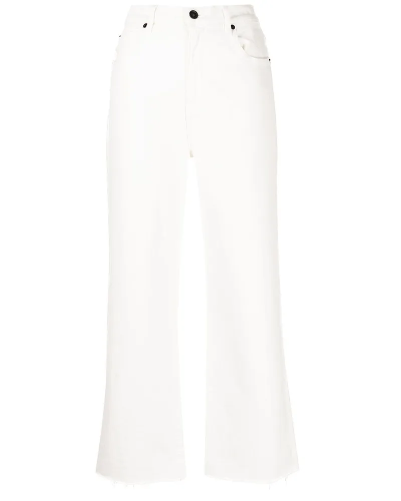 SLVRLAKE Grace Cropped-Jeans - Weiß Weiß
