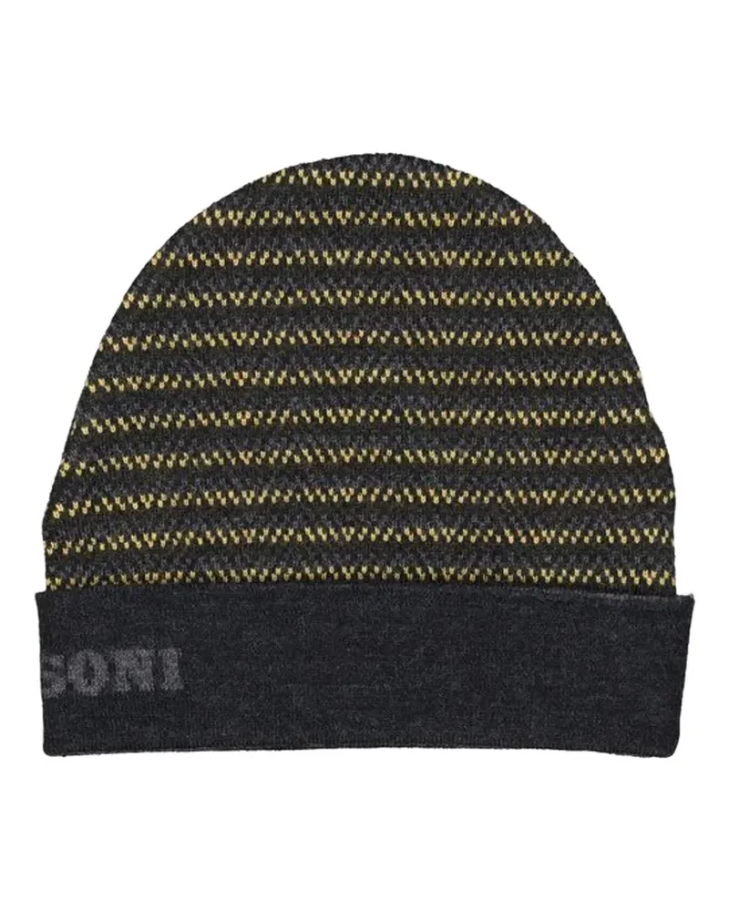 Missoni striped wool beanie - Schwarz Schwarz