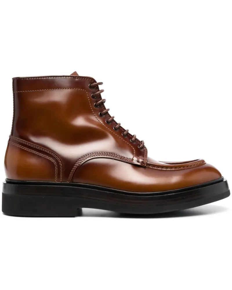 Santoni Klassische Schnürstiefel - Braun Braun