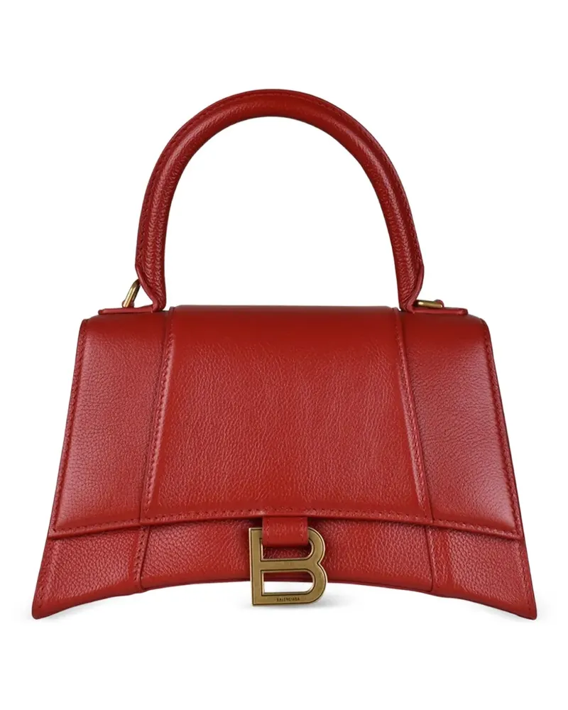 Balenciaga Kleine Hourglass Schultertasche - Rot Rot