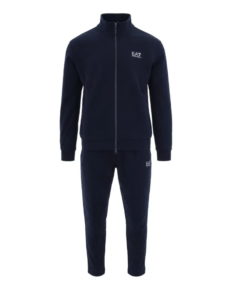 EA7 Core Identity Jogginganzug mit Logo-Print - Blau Blau