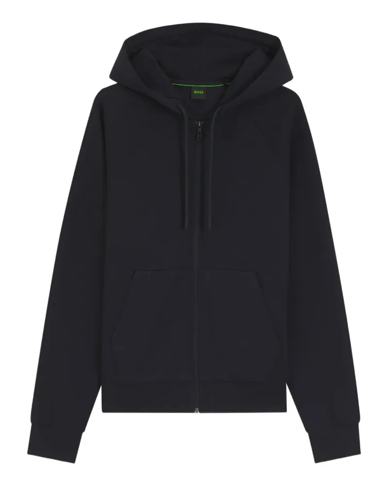HUGO BOSS Kapuzenjacke mit Logo-Print - Schwarz Schwarz