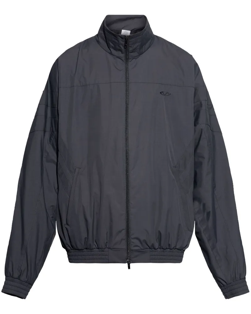 VETEMENTS Jacke mit Logo-Stickerei - Schwarz Schwarz