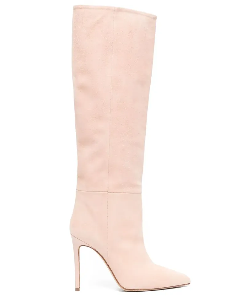 Paris Texas Kniehohe Stiletto-Stiefel 110mm - Nude Nude