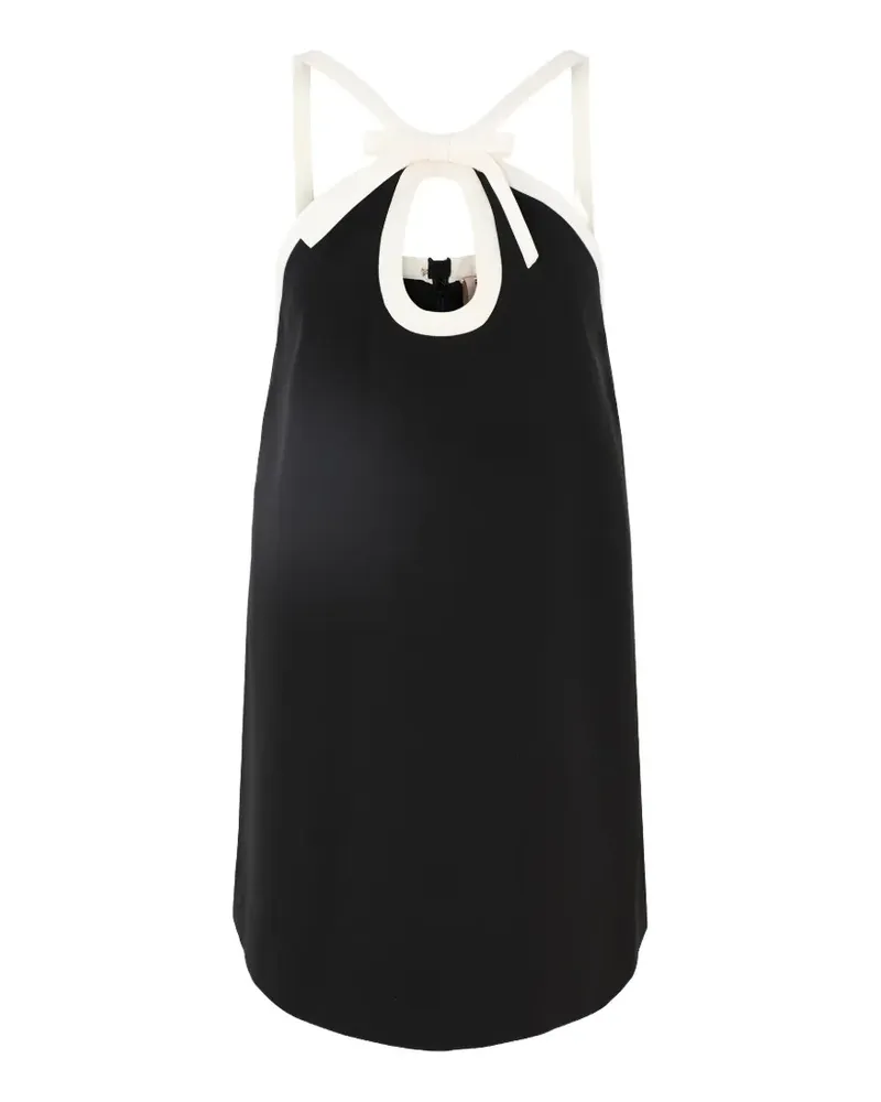 Alexis Elenora bow-detail halterneck mini dress - Schwarz Schwarz