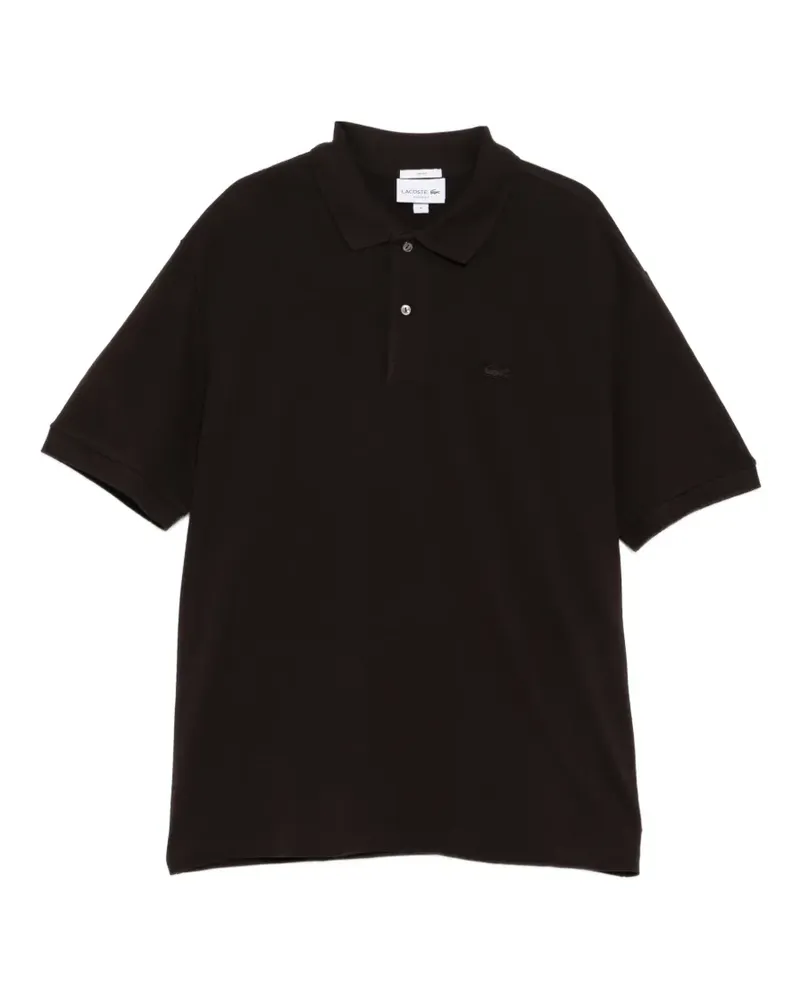 Lacoste Poloshirt mit Logo-Patch - Braun Braun