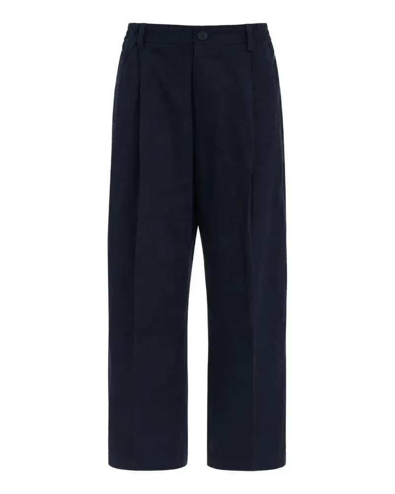 Studio Nicholson Plissierte Hose mit Stretchbund - Blau Blau