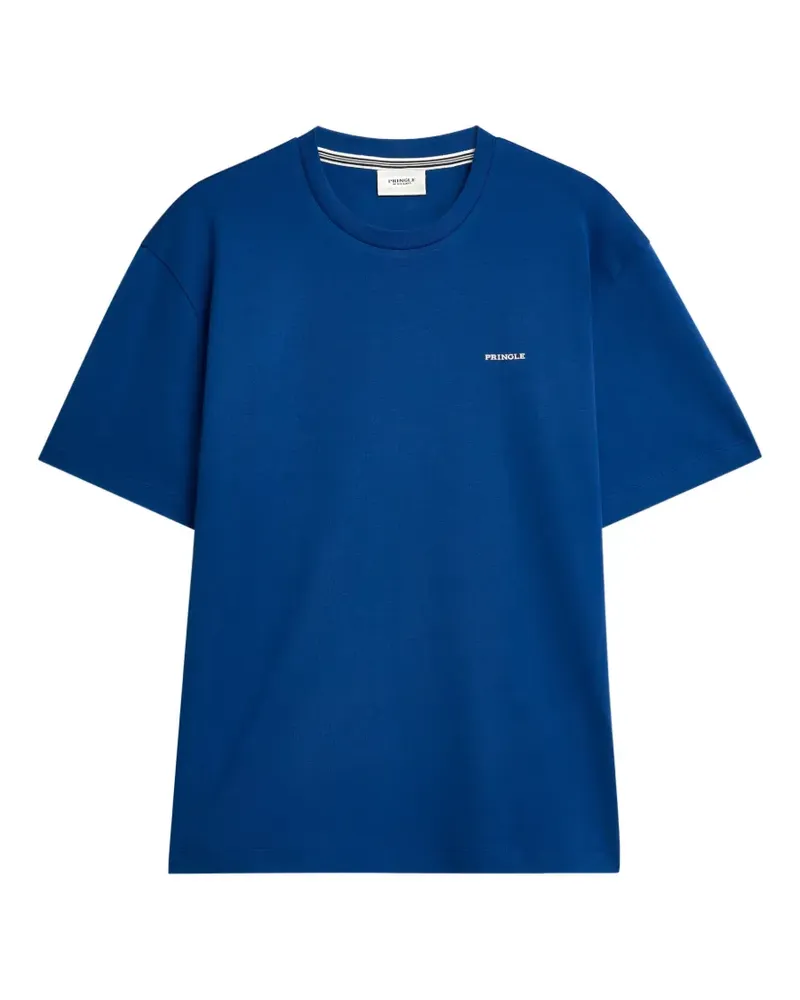 Pringle of Scotland T-Shirt mit Logo-Print - Blau Blau