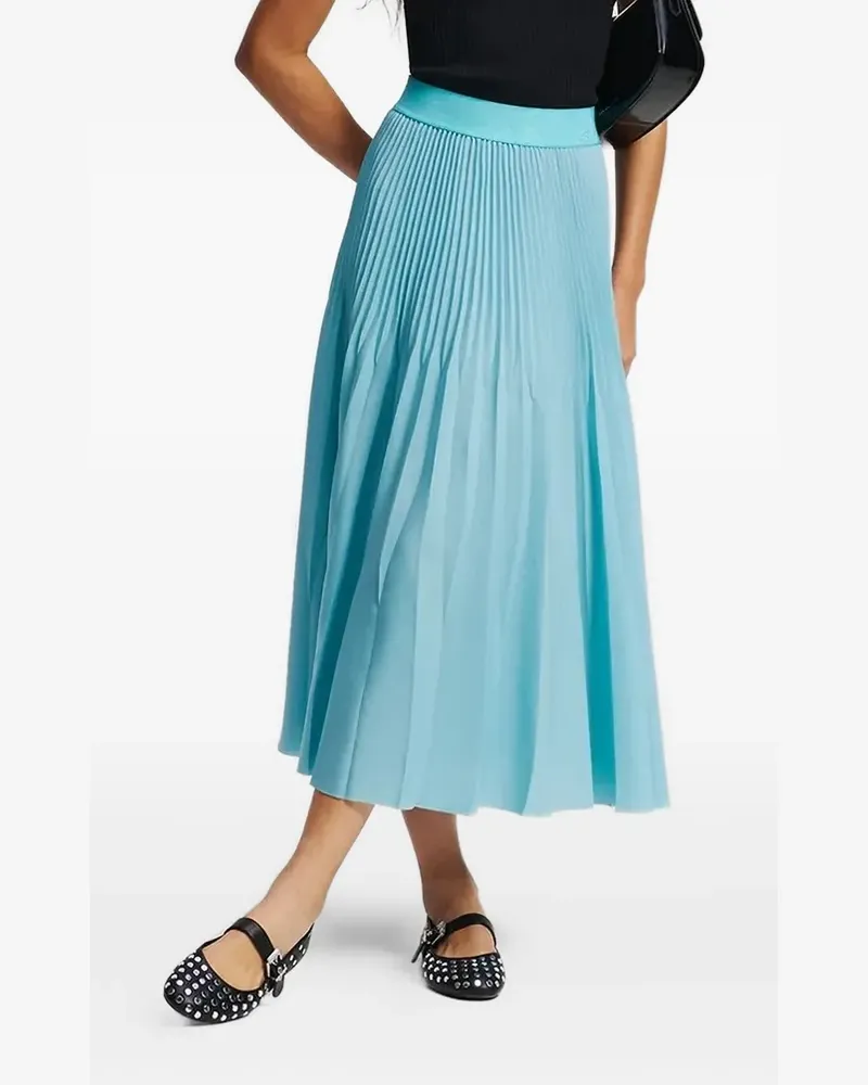 Karl Lagerfeld Midirock mit Falten - Blau Blau