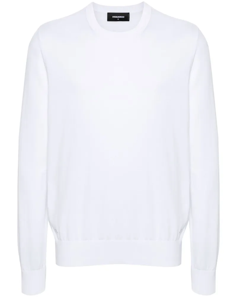 Dsquared2 Pullover mit Logo-Schild - Weiß Weiß