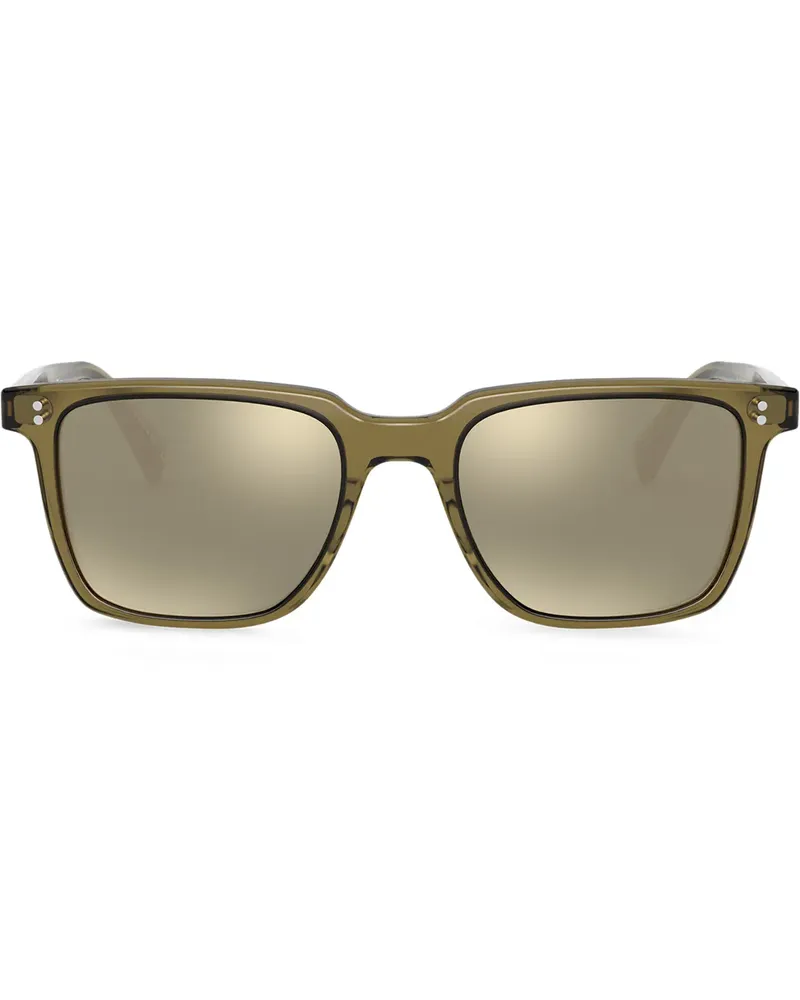 Oliver Peoples Eckige 'Lachman' Sonnenbrille - Grün Grün