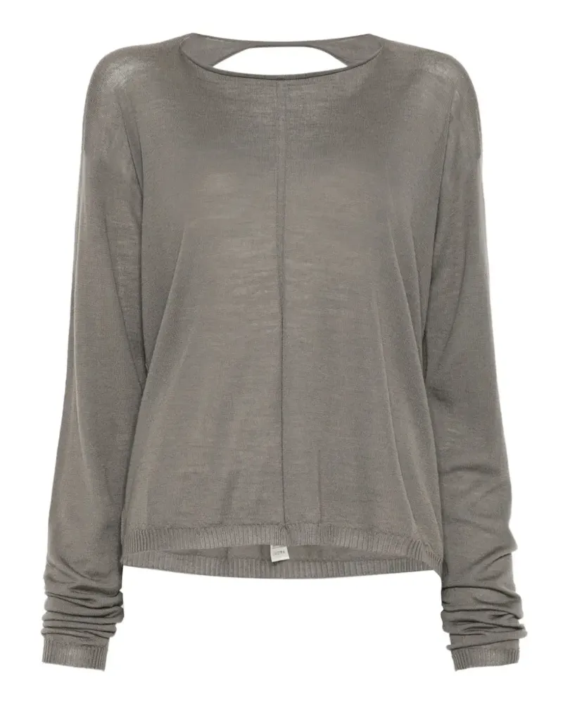 Rick Owens T-Shirt mit Schlitzen - Grau Grau