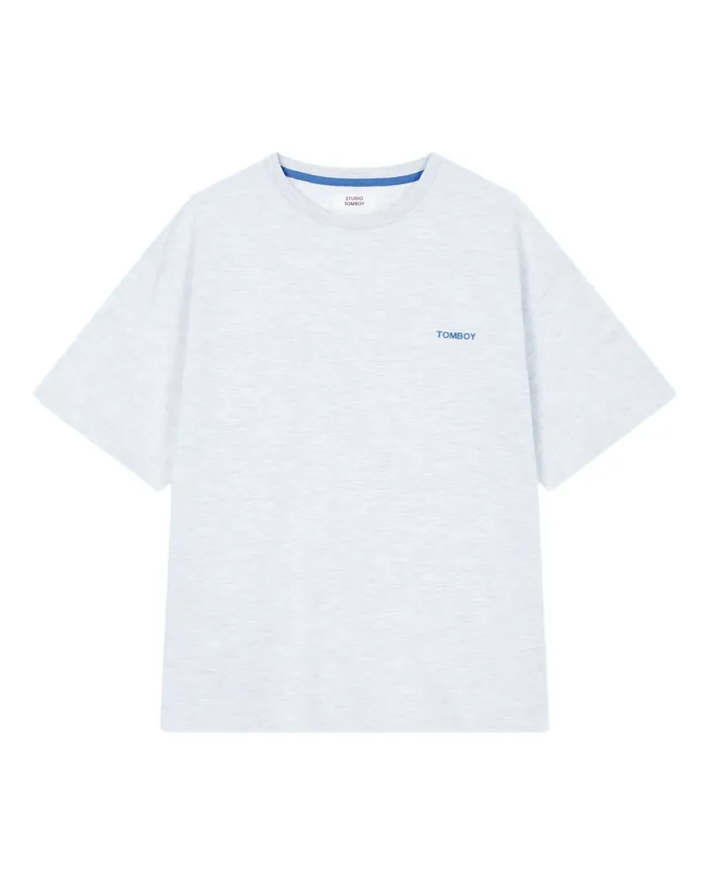 STUDIO TOMBOY T-Shirt mit Logo-Print - Weiß Weiß