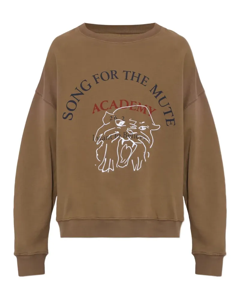 Song For The Mute Academy sweatshirt - Braun Braun