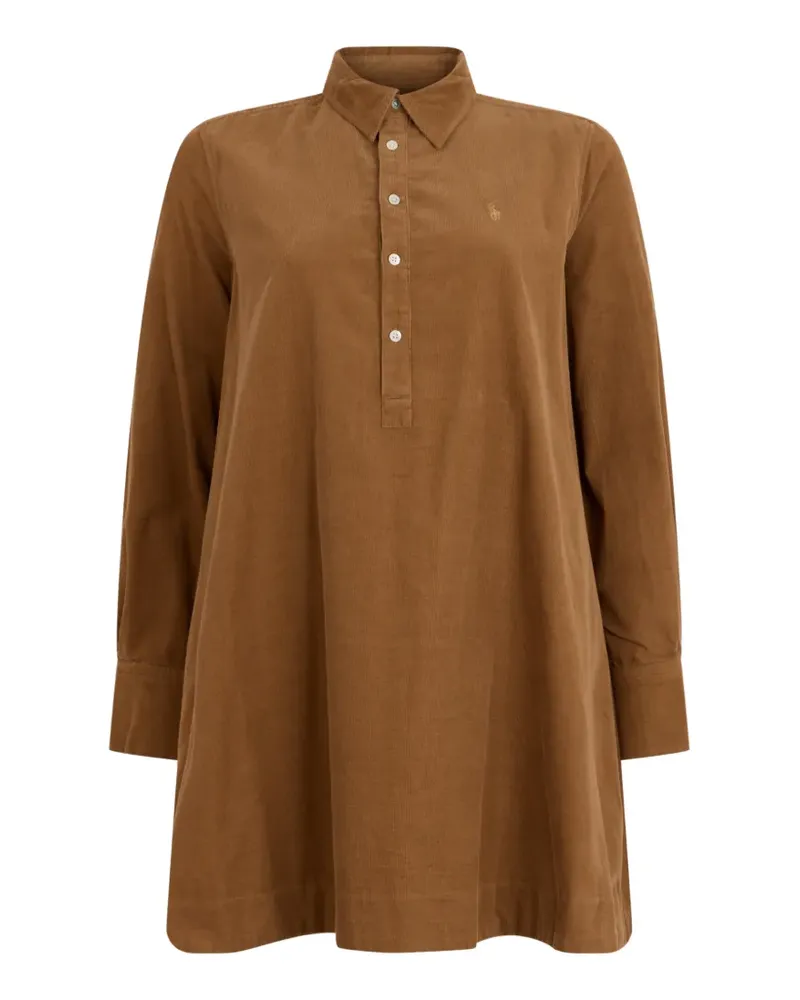 Ralph Lauren Klassisches Cordkleid - Braun Braun