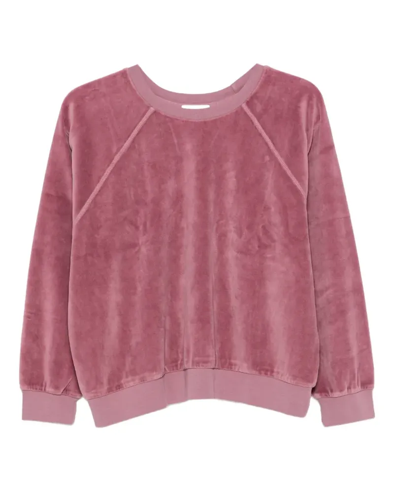 Suzie Kondi Samos Velours-Pullover mit Raglanärmeln - Rosa Rosa