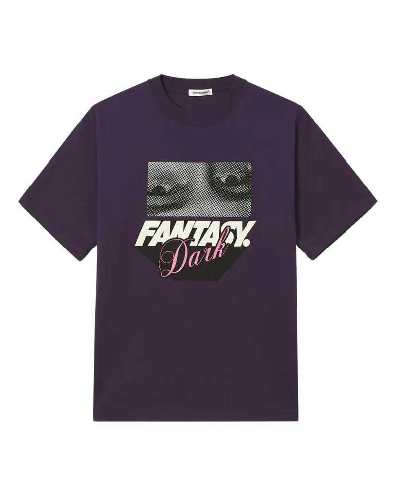 Undercover T-Shirt mit grafischem Print - Violett Violett