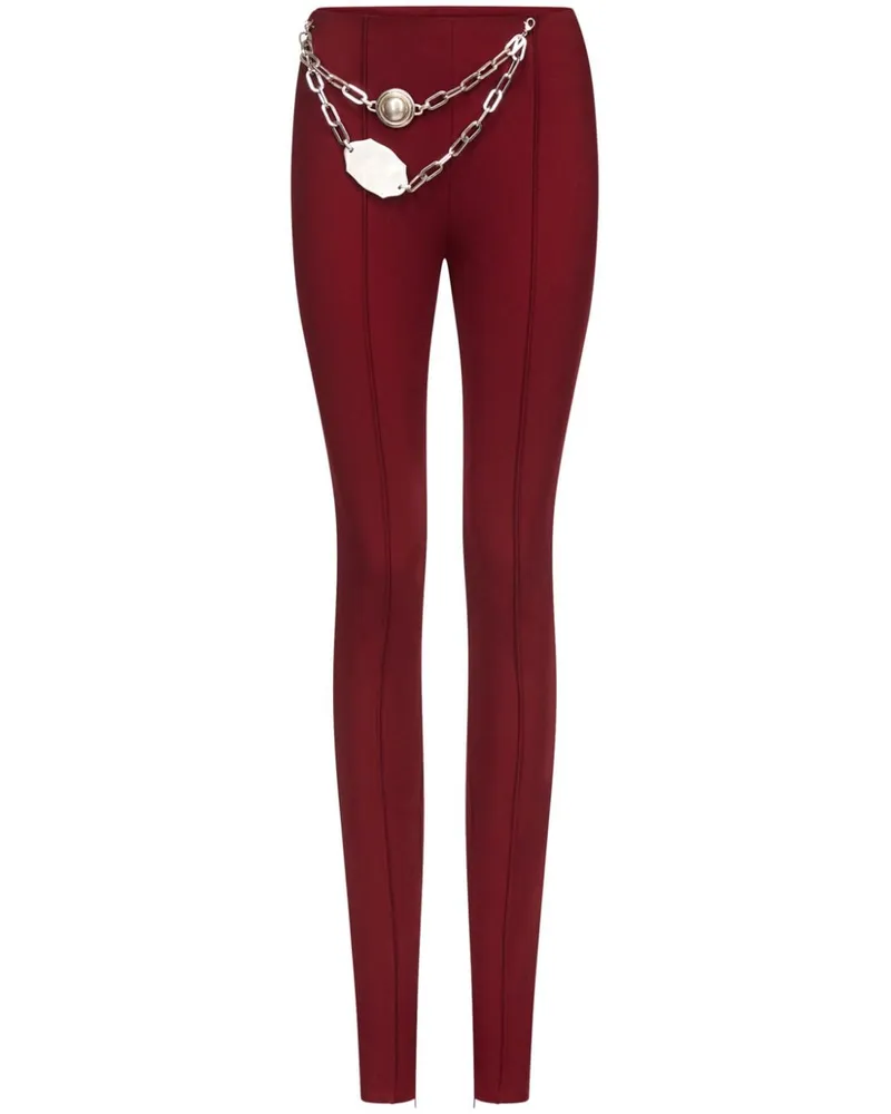 Area Chain Plate Leggings - Rot Rot