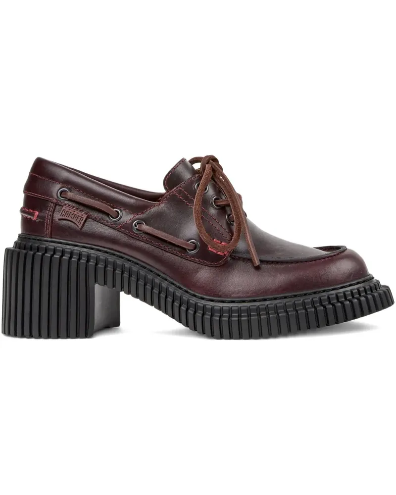 Camper Pix London Loafer mit Plateau - Rot Rot