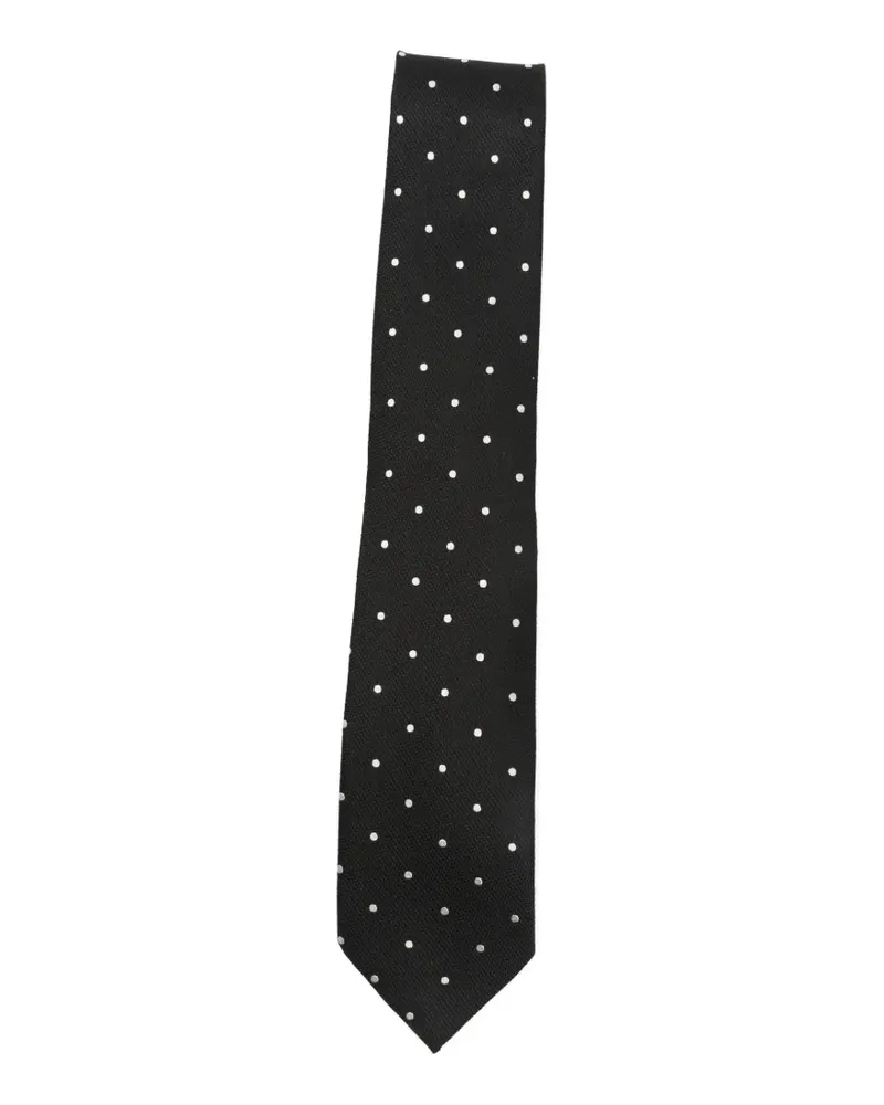 Tom Ford Krawatte mit Polka Dots - Schwarz Schwarz