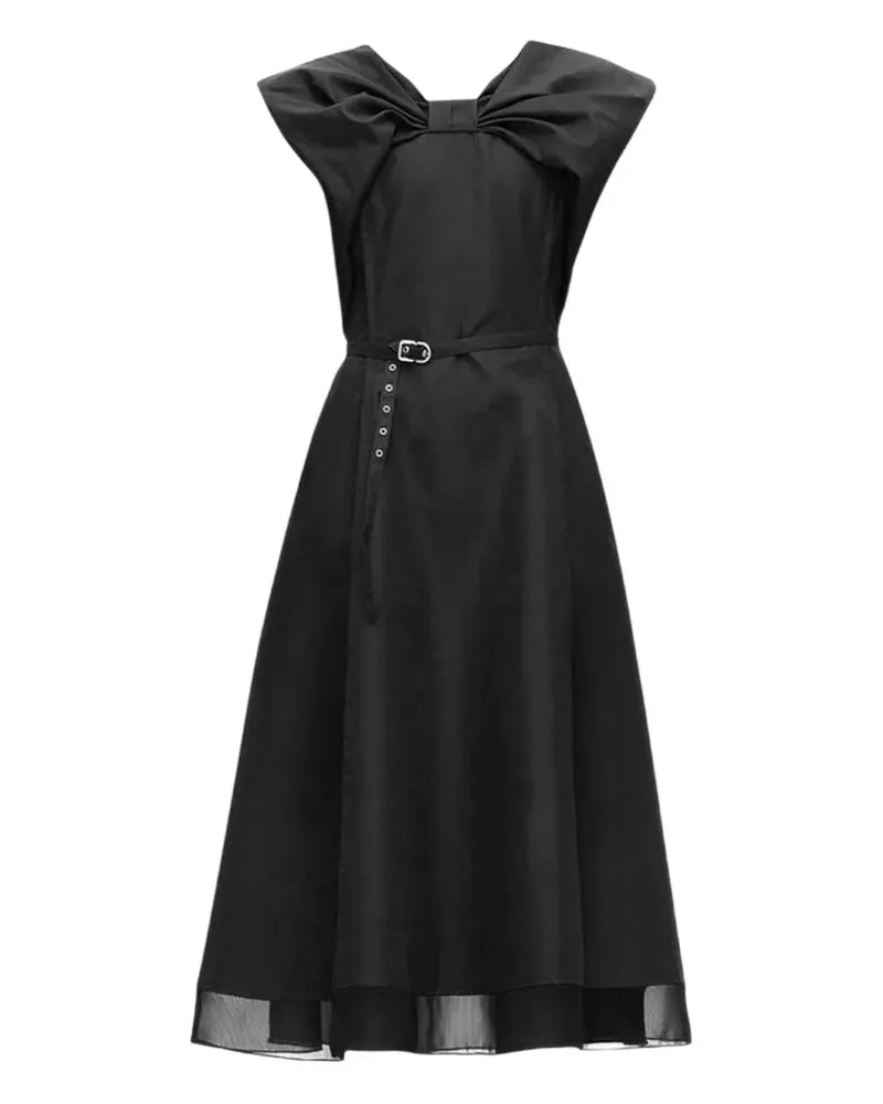 3.1 phillip lim Kleid mit Schleifengürtel - Schwarz Schwarz