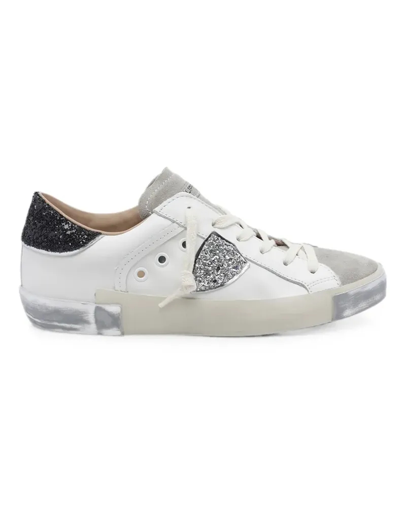 Philippe Model Sneakers mit Glitter - Weiß Weiß