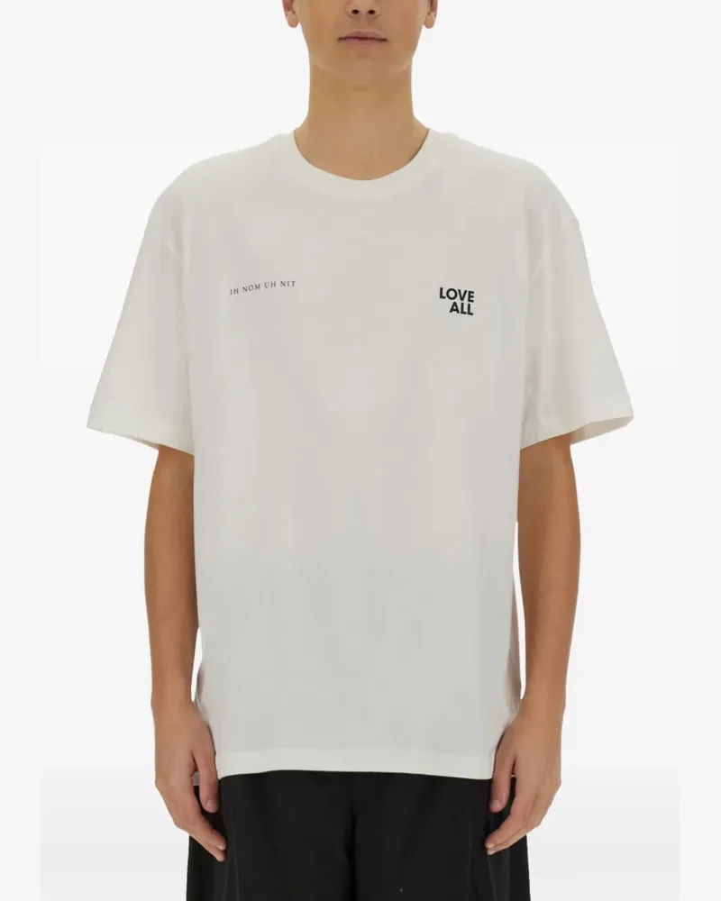 IH NOM UH NIT Love All Jesus T-shirt - Weiß Weiß