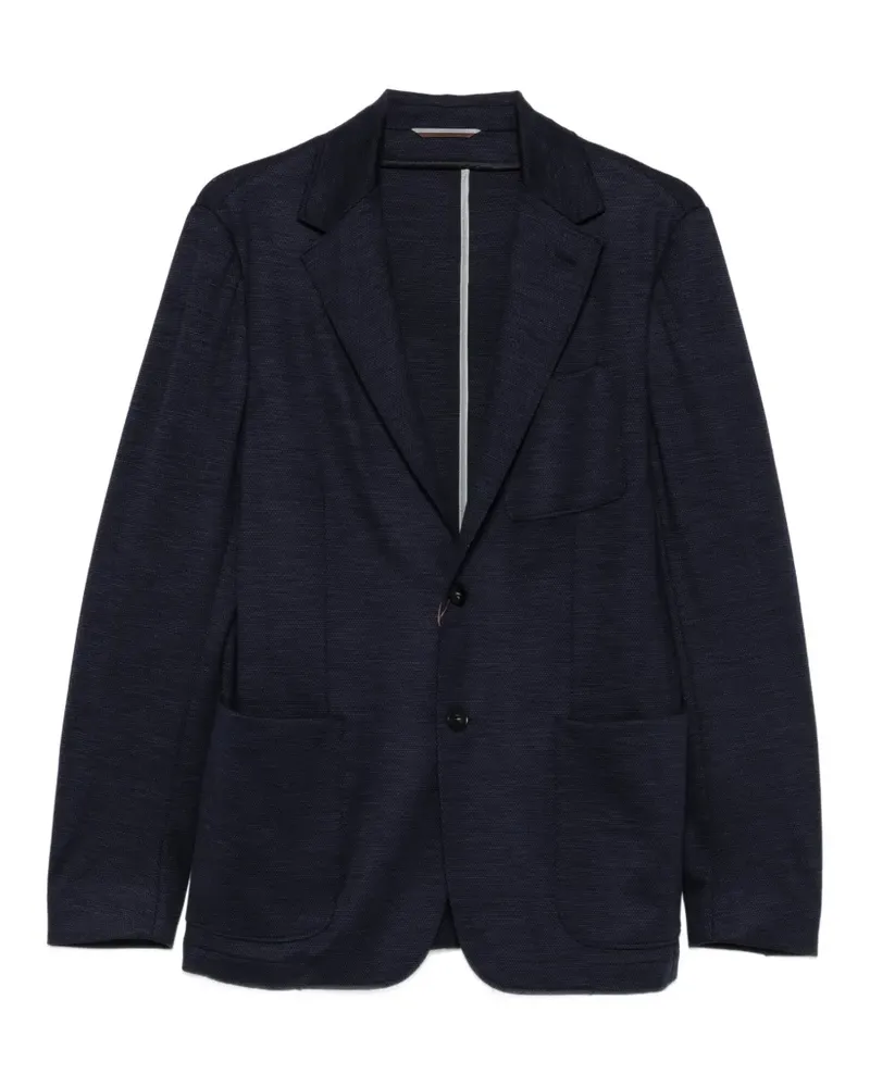 Canali wool patch-pocket blazer - Blau Blau