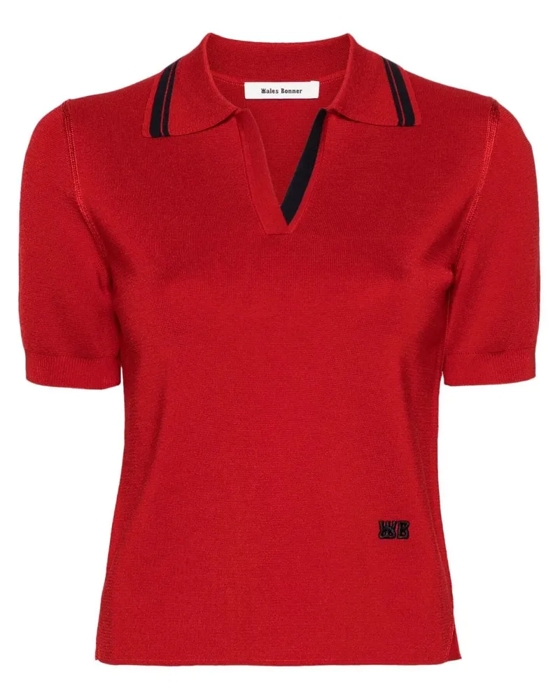 Wales Bonner Verse Poloshirt - Rot Rot