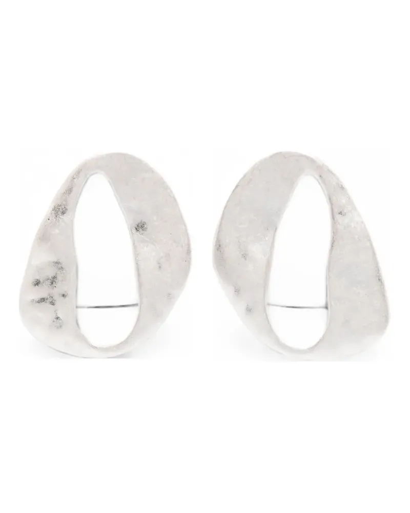 Cult Gaia hammered-effect cut-out earrings - Silber Silber