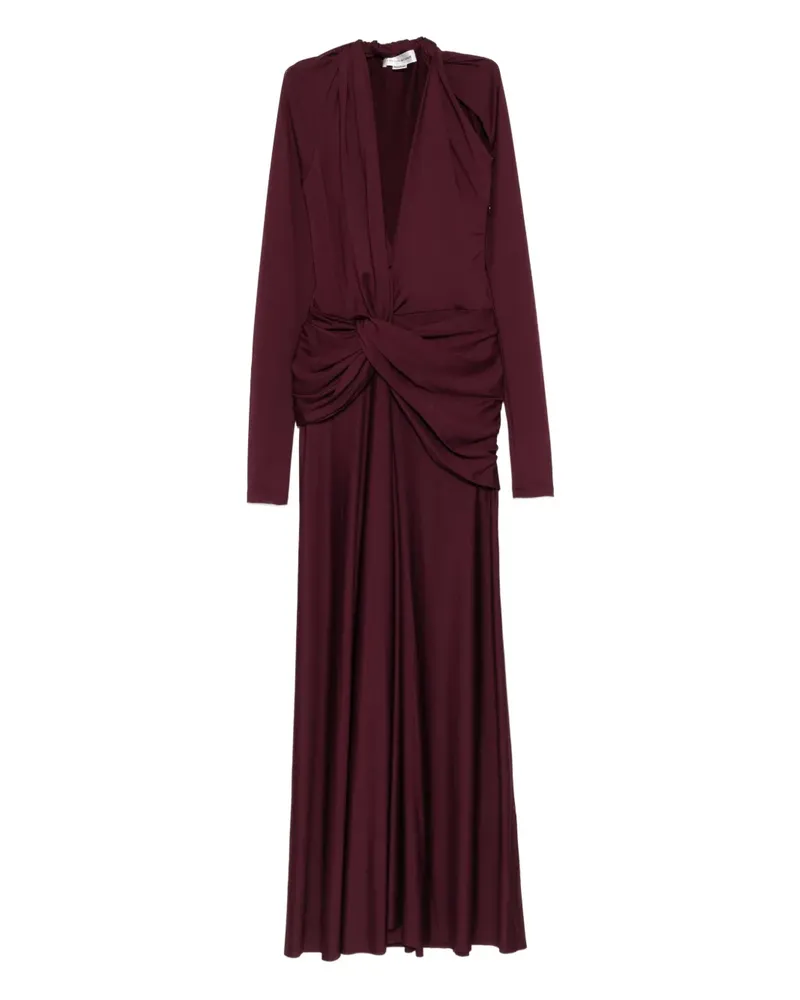 Victoria Beckham Kleid mit langen Ärmeln - Rot Rot