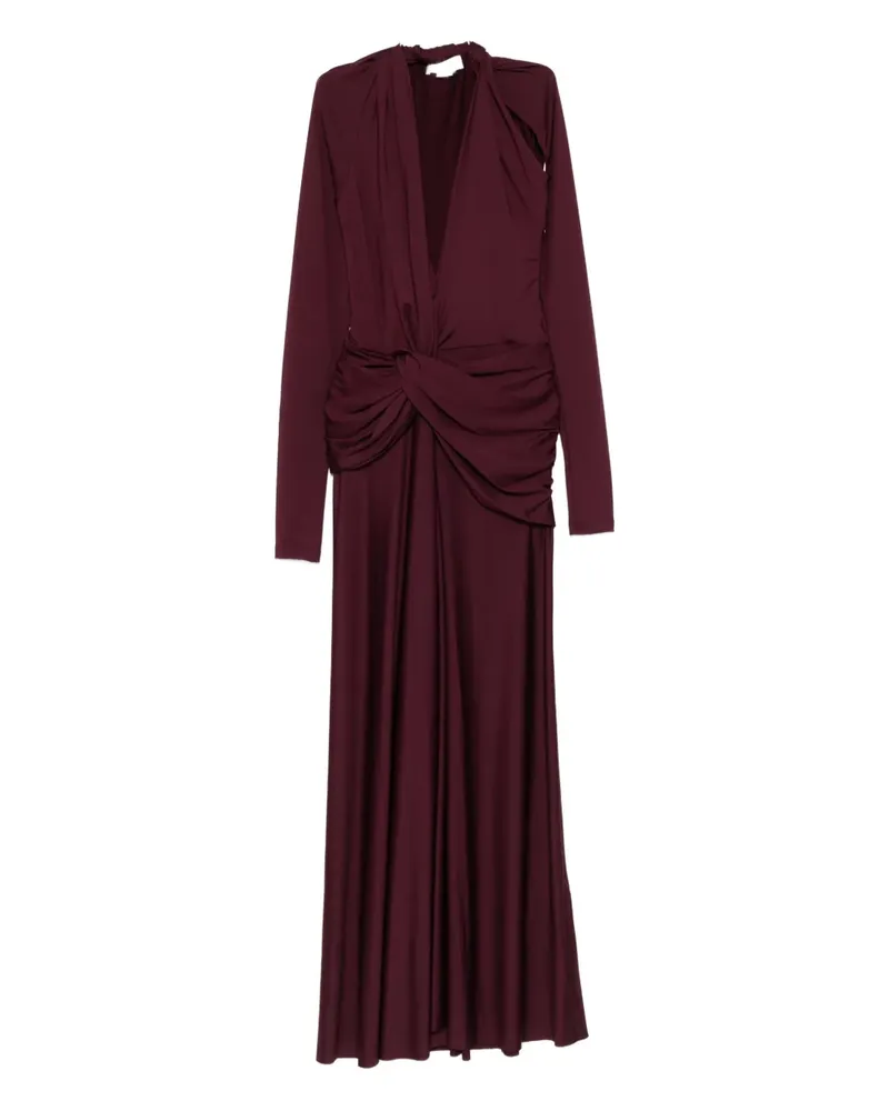 Victoria Beckham Kleid mit langen Ärmeln - Rot Rot