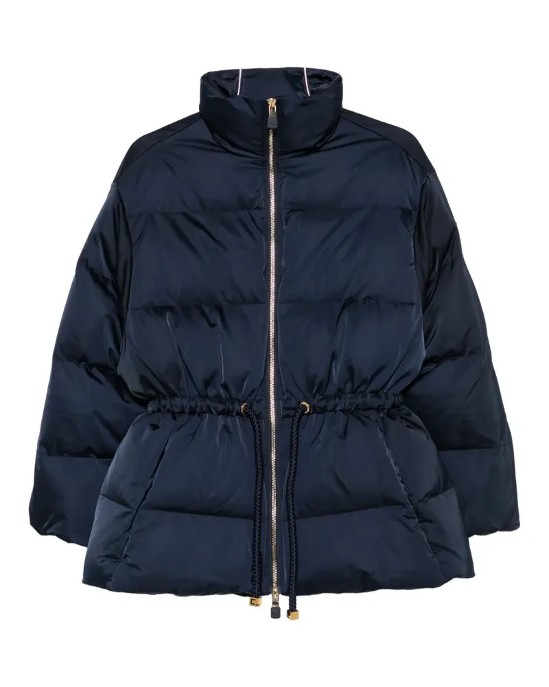 Elisabetta Franchi quilted drawstring coat - Blau Blau