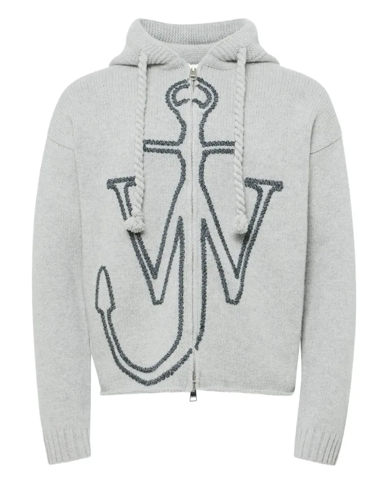 J.W.Anderson Cardigan mit Anker-Logo - Grau Grau