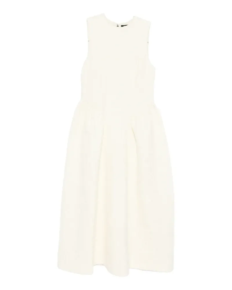 ROTATE Birger Christensen round-neck midi dress - Nude Nude