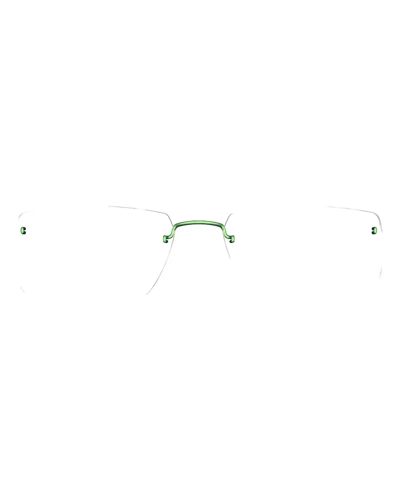 Lindberg Spirit 2516 rimless rectangle-frame glasses - Grün Grün