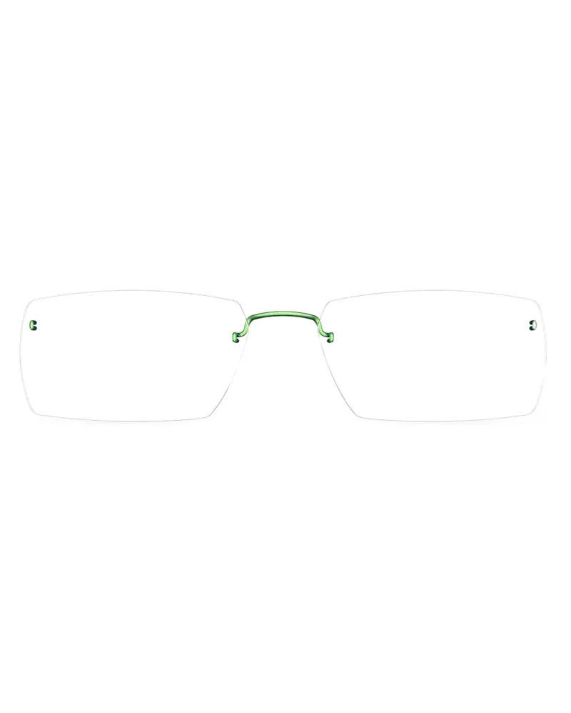 Lindberg Rahmenlose Spirit 2516 Brille mit eckigen Gläsern - Grün Grün