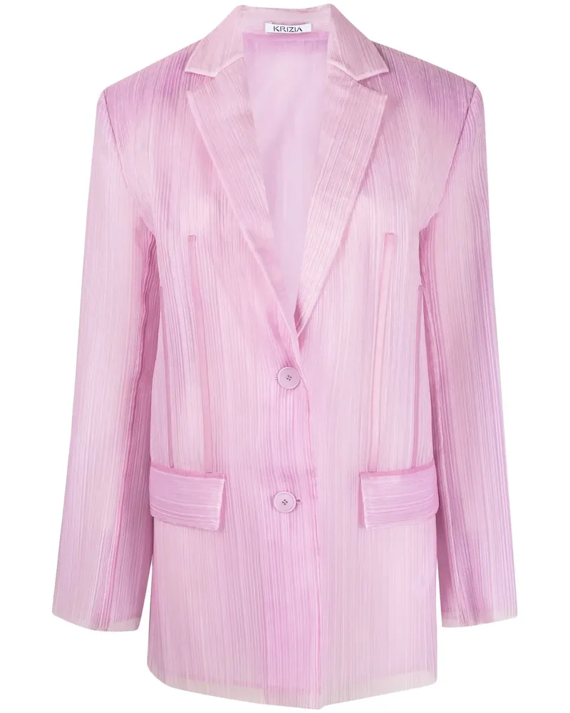 KRIZIA Einreihiger Blazer - Rosa Rosa